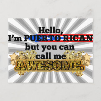 Puerto Rican, maar noem me Geweldige Briefkaart