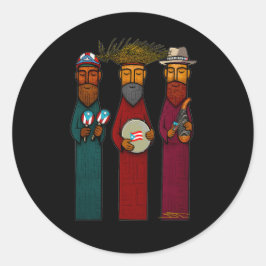 Puerto Rican Three Wise Men – Parranda Ronde Sticker