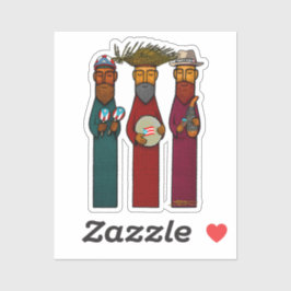 Puerto Rican Three Wise Men – Parranda Sticker