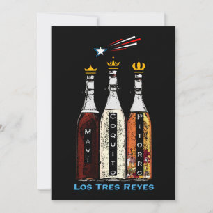 Puerto Rican Tres Reyes Boricuas Feestdagenkaart