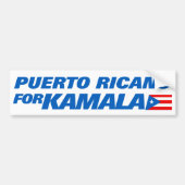 Puerto Ricanen voor Kamala Harris 2024 Bumpersticker (Voorkant)