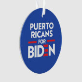 PUERTO RICANS FOR JOE BIDEN ORNAMENT (voorkant)