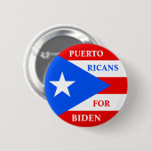 Puerto Ricans voor Biden Ronde Button 5,7 Cm (Voorkant /achterkant)