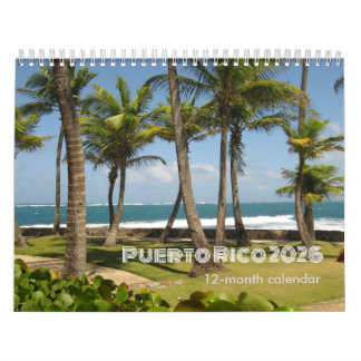 Puerto Rico 12 Months Calendar 2026 Kalender
