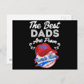 Puerto Rico Baseball Beste Vaderdag Briefkaart (Voorkant / Achterkant)