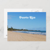 Puerto Rico Beach Briefkaart (Voorkant / Achterkant)