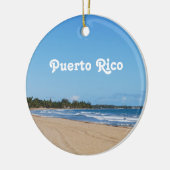 Puerto Rico Beach Keramisch Ornament (Links)