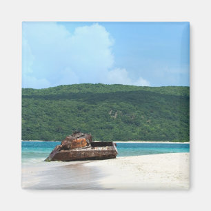 Puerto Rico Beach Tank Magneet