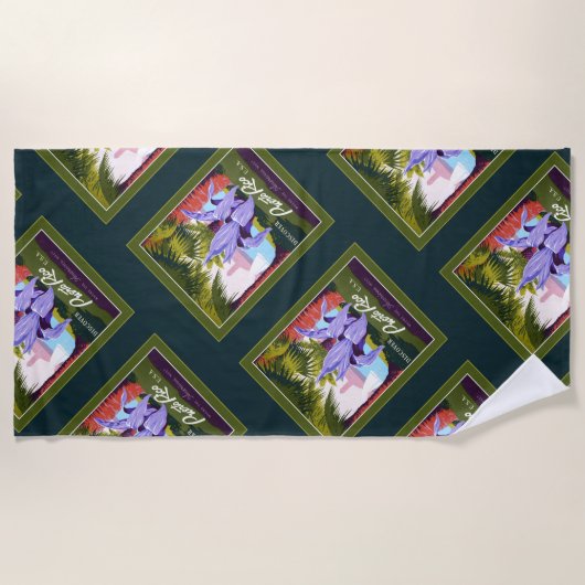 Puerto Rico Beach Towel Strandlaken (Voorkant)