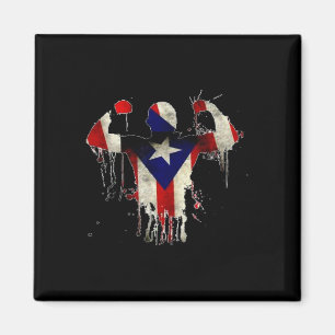 Puerto Rico Bokshandschoenen Boxeo Shirt Ropa Uni Magneet