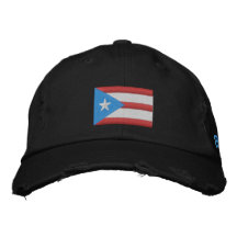 Puerto Rico Boricua Flag geborduurd Pet