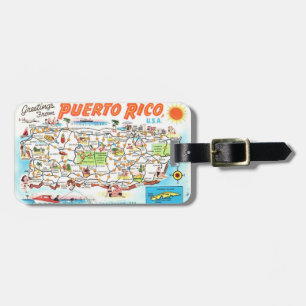 Puerto Rico Briefkaart Bagagelabel