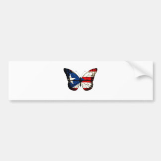 Puerto Rico Butterfly Bumpersticker