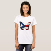 Puerto Rico Butterfly T-shirt (Voorkant volledig)
