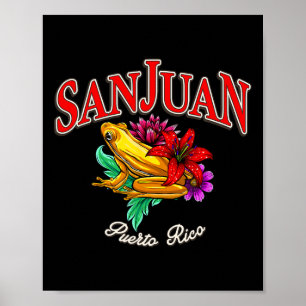 Puerto Rico Coqui Kikker San Juan Tropische Vakant Poster
