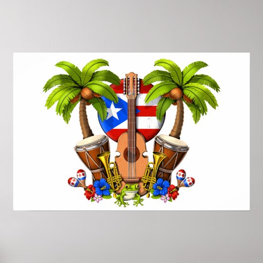 Puerto Rico Cultuur Poster (Voorkant)