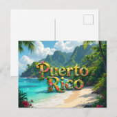 Puerto rico dreaming briefkaart (Voorkant / Achterkant)