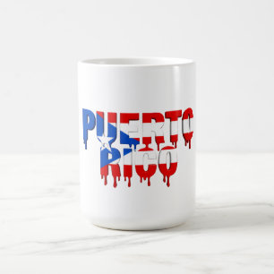 Puerto Rico Drip Caribisch vlagontwerp Fan Koffiemok