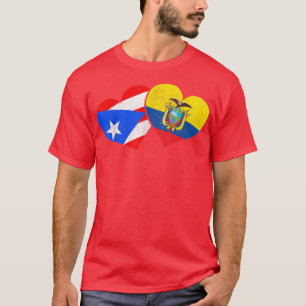 Puerto Rico & Ecuador Pride Erfenis Puerto Ricaans T-shirt