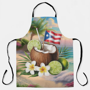 Puerto Rico Eiland Strand Kokosnoot Drank Schort