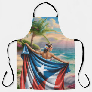 Puerto Rico Eilandvrouw Schort