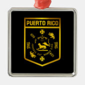 Puerto Rico Emblem Metalen Ornament (Voorkant)