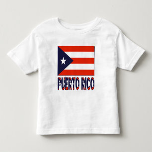 Puerto Rico en de vlag van Puerto Rico Kinder Shirts