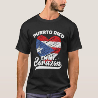 Puerto Rico En Mi Corazã³N T-shirt