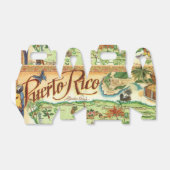 Puerto Rico Favor Box Bedankdoosjes (Uitgevouwen)