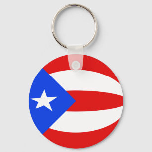 Puerto Rico Fisheye Flag Sleutelhanger