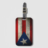 Puerto Rico Flag  Aangepast Bagagelabel (Voorkant (verticaal))