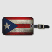 Puerto Rico Flag  Aangepast Bagagelabel (Voorkant (horizontaal))