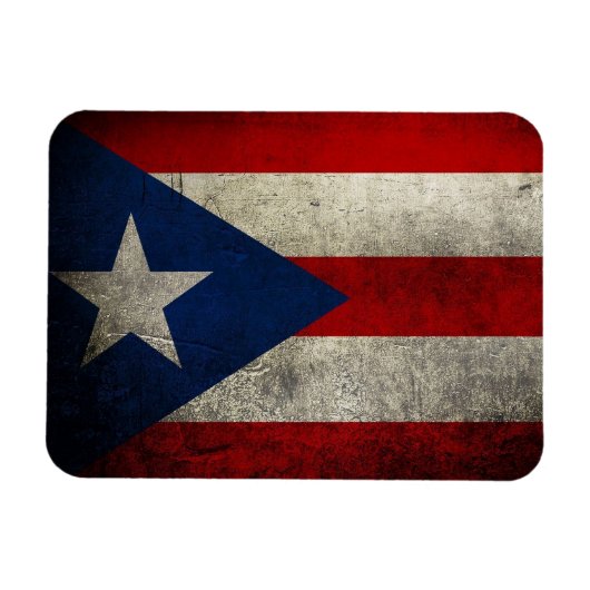 Puerto Rico Flag  Aangepast Magneet (Horizontaal)