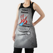 Puerto Rico Flag Aroma Over Print Medium Apron Schort (Insitu)