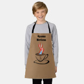 Puerto Rico Flag Aroma Over Print Small Apron Schort (Gedragen)