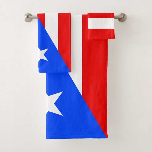 Puerto Rico Flag Bad Handdoek (Insitu)