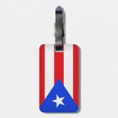 Puerto Rico Flag Bagagelabel (Achterkant verticaal)