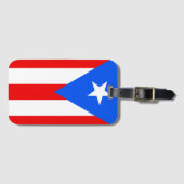 Puerto Rico Flag Bagagelabel (Voorkant (horizontaal))