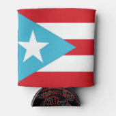 Puerto Rico Flag Blikjeskoeler (Voorkant)