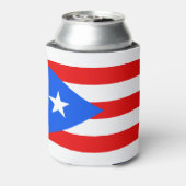 Puerto Rico Flag Blikjeskoeler (Blikje Achterkant)