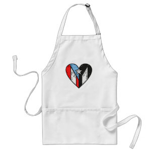 Puerto Rico Flag   Boricua Heart, Puerto Ricaan Standaard Schort