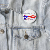 Puerto Rico Flag Boricua Ronde Button 5,7 Cm (In situ)