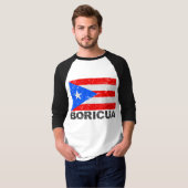 Puerto Rico  Flag Boricua T-shirt (Voorkant volledig)
