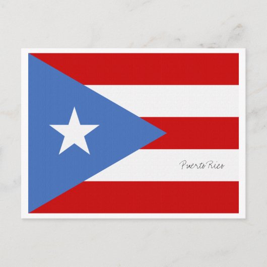 Puerto Rico Flag Briefkaart (Voorkant)