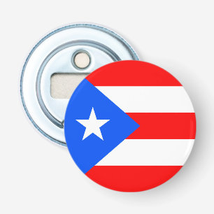 Puerto Rico Flag Button Flesopener