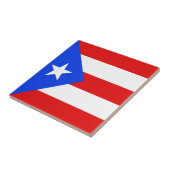 Puerto Rico Flag Ceramic Tile Tegeltje (Zijkant)