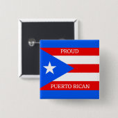 Puerto Rico Flag Design Button (Voorkant /achterkant)