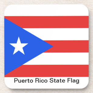 Puerto Rico Flag Drankjes Onderzetter