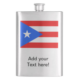 Puerto Rico Flag Flacon