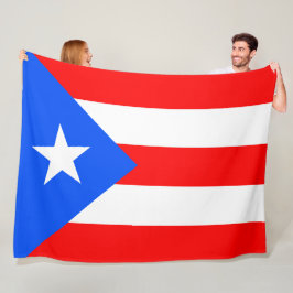 Puerto Rico Flag Fleece Deken